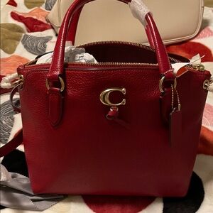 Red Leather Handbag
